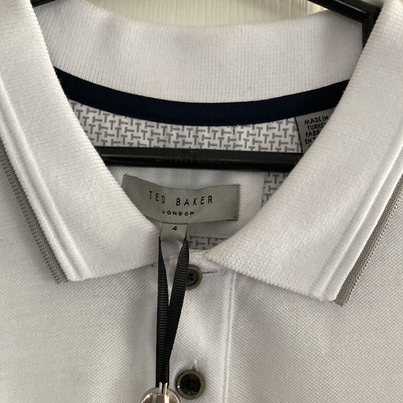 TED BAKER LOBDON PIQUE POLO SHIRT SIZE 4 - Picture 3 of 6